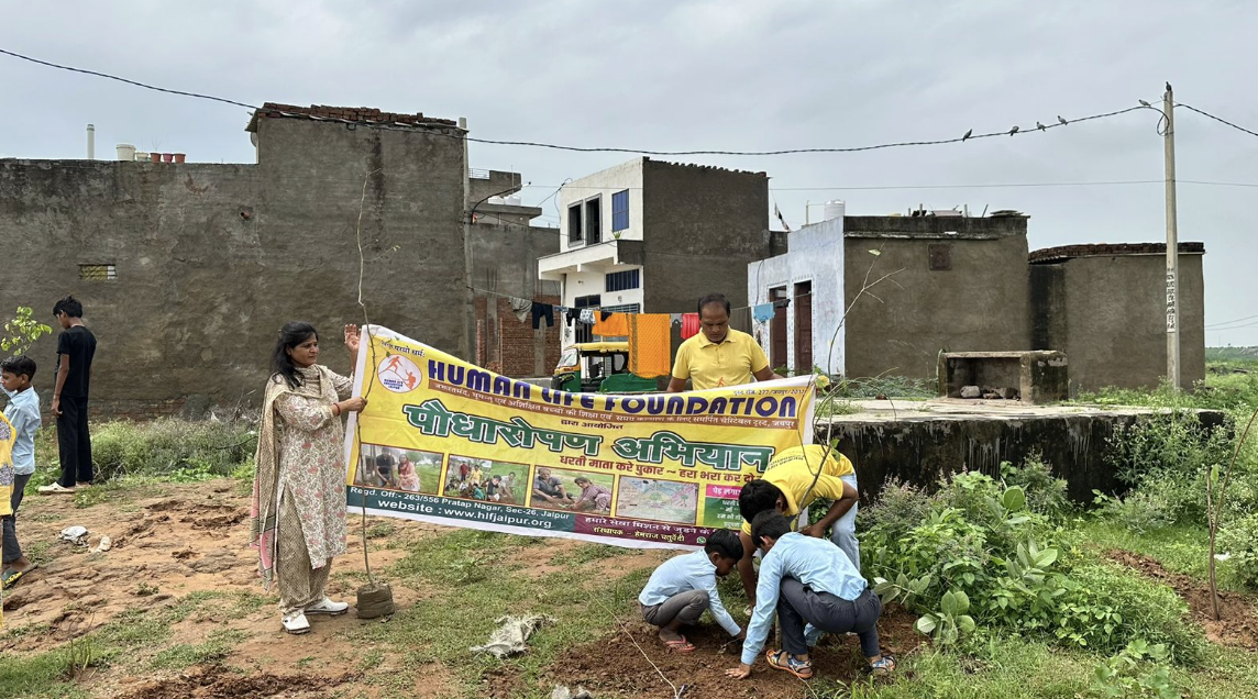 Third Plantation Drive – 111 Trees Bringing Life to Lakhesara Village, Jaipur